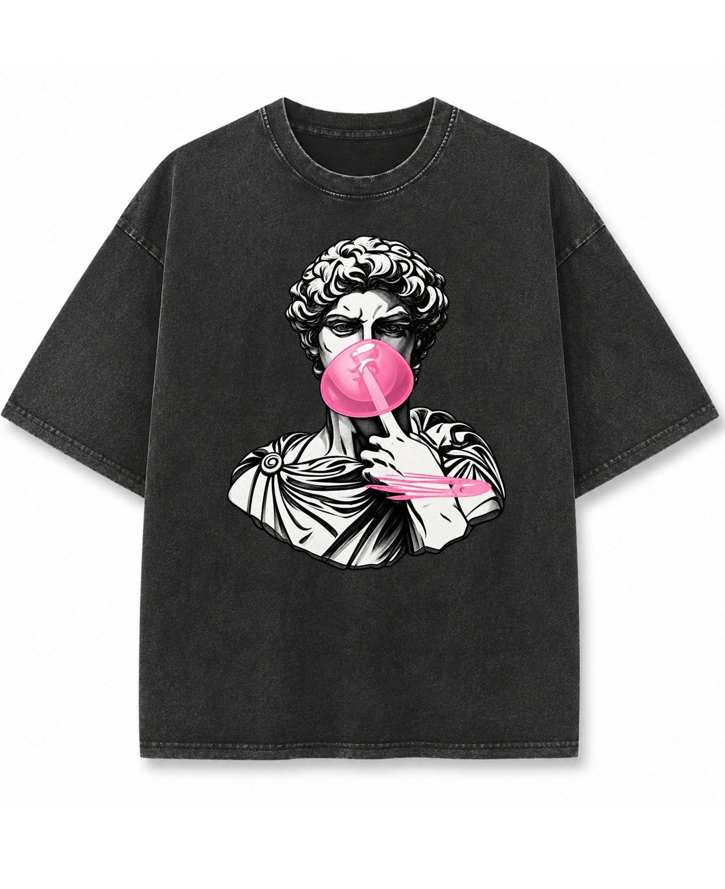 Vintage Fade Wash Oversized T-shirt Front Design