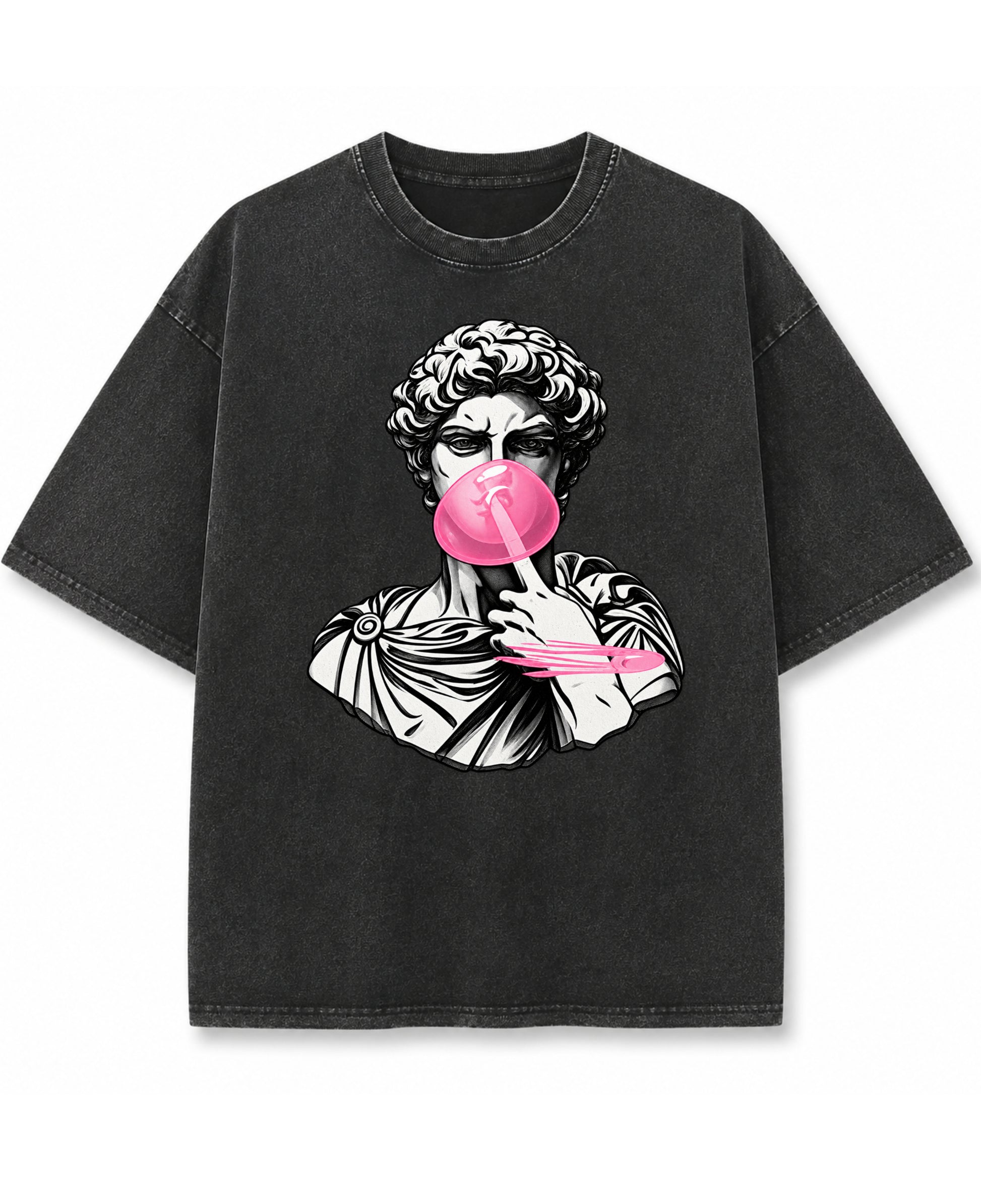 Vintage Fade Wash Oversized T-shirt Front Design