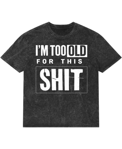 Acidwash Oversized T-shirt Front Design