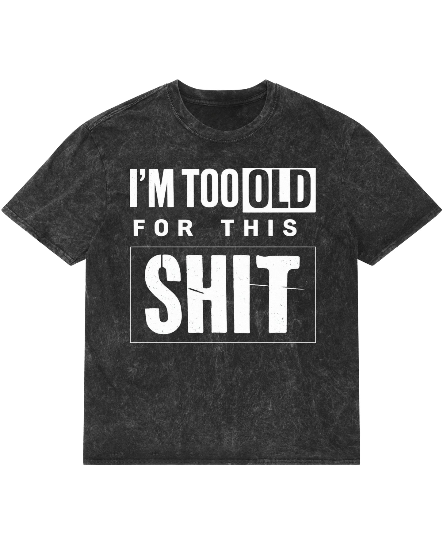 Acidwash Oversized T-shirt Front Design