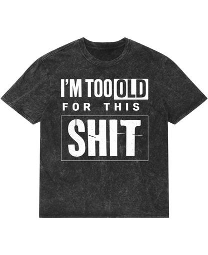 Acidwash Oversized T-shirt Front Design